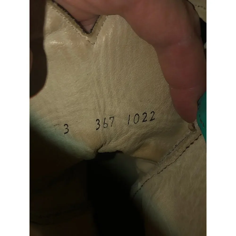 Anderson Bean Boots in green and white size 3